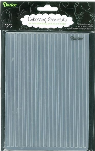 Darice 5" X 7" Embossing Folder - Stripe Background