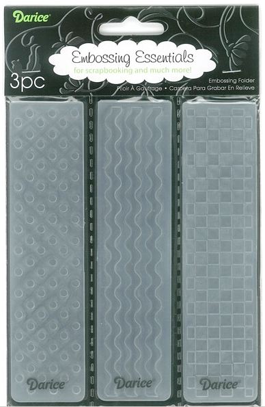 Darice 4.25" X 5.75" Embossing Folder - Borders 3pk Simple