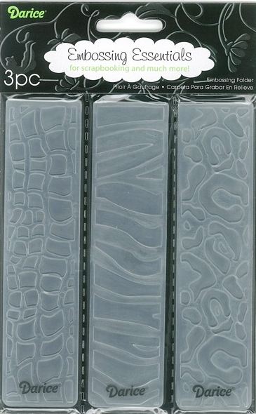 Darice 4.25" X 5.75" Embossing Folder - Borders 3pk Animals