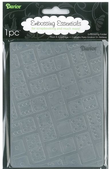 Darice 4.25" X 5.75" Embossing Folder - Dominos