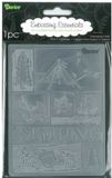 Darice 4.25" X 5.75" Embossing Folder - Camping