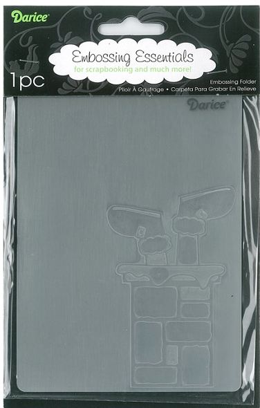 Darice 4.25" X 5.75" Embossing Folder - Santa Chimney