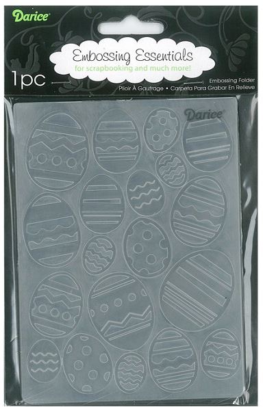 Darice 4.25" X 5.75" Embossing Folder - Easter Eggs