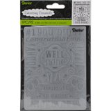 Darice 4.25" X 5.75" Embossing Folder - Congrats Collage