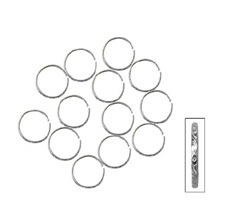 Darice Big Value (144) Favor Wedding Rings - Silver