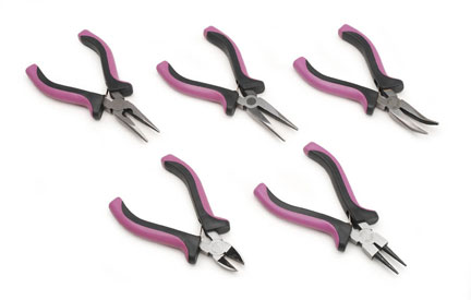 Darice Craft Designer Hobby Pliers & Jewelry Plier Set 5 Piece