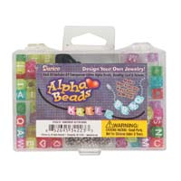 Darice Translucent Glitter Alphabet Kit