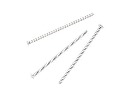 Darice Sterling Head Pin, 1", 36 Piece