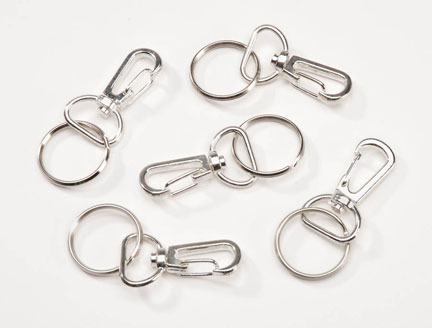 Darice 38 MM Big Clasp, Bright Silver 5 pc