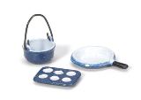 Darice Timeless Minis - Cookware Splatterware Blue