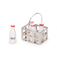 Darice Timeless Minis - Milk Crate with Milk Bottles