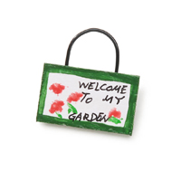 Darice Timeless Minis - Welcome to my Garden Sign