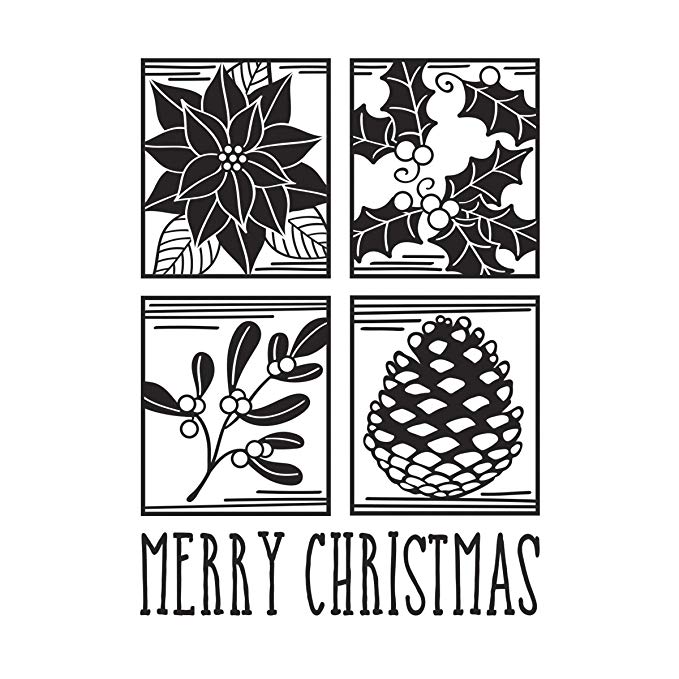 Darice 4.25" X 5.75" Embossing Folder - Christmas Square