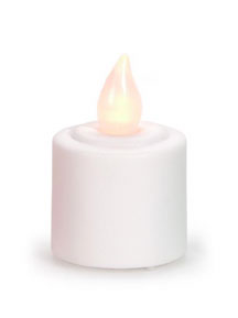 LED Votive White w/flicker - 24 pack