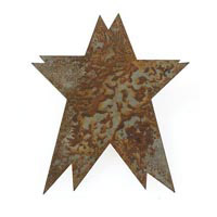 Darice Rusted Metals - 3" Rusty Star 4 pc