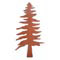 Darice Rusted Metals - 6.25" Rusted Tin Pine Tree, 1 pc