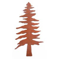 Darice Rusted Metals - 6.25" Rusted Tin Pine Tree, 1 pc