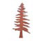 Darice Rusted Metals - 4 1/8" Rusted Tin Pine Tree 2 pc