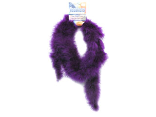 Darice Red Hat Lady Feather Boa Marabou 2 yard Purple