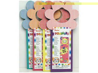 Darice Foamies Door Hangers Gingham Flower - 12 Pack