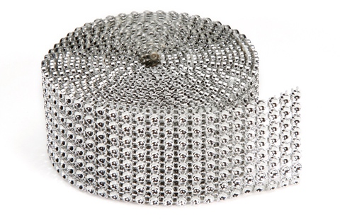 Darice Bling on a Roll - Silver - 1 Row - 3mm x 2 yards