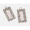 Signed, Sealed, Remembered Frame Charms - Rectangle Silver 23x40mm