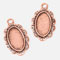 Signed, Sealed, Remembered Frame Charms - Oval Copper 26x36mm