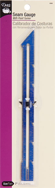 Dritz Seam Gauge with Point Turner 7"