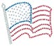 Tulip Glam-It-Up Iron-On Fashion Designs 1/Pkg - Wavy Flag