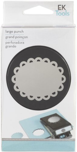 EK Paper Shaper Slim Profile Large Punch - Scalloped Oval Frame