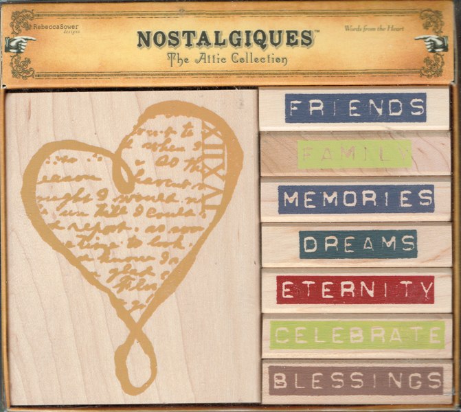 EK Nostalgiques Rebecca Sower Stamp Set Words from the Heart