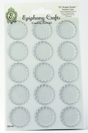 Epiphany Crafts Shape Studio Accessories Bubble Caps Scallop Circle 25