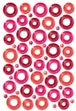 Cloud 9 Rain Dots - Eyelets - Reds