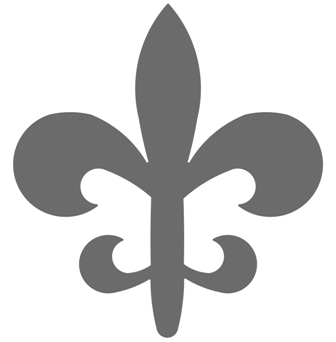 Fiskars Lever Punch - Fleur de Lis - Medium