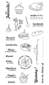 Fiskars Clear Stamps - 4x8 - Recipe Madness