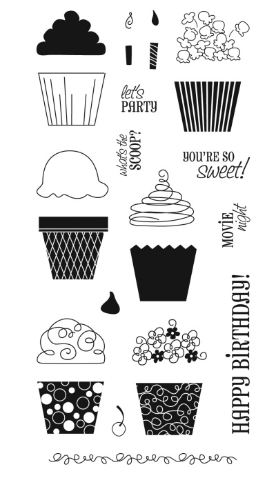 Fiskars Clear Stamps - 4x8 - Cupcakes and More