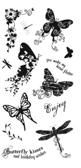 Fiskars Clear Stamps - 4x8 - Butterfly Magic