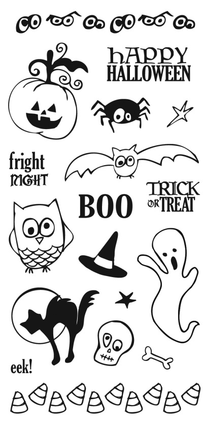 Fiskars Clear Stamps - 4x8 - Halloween Night