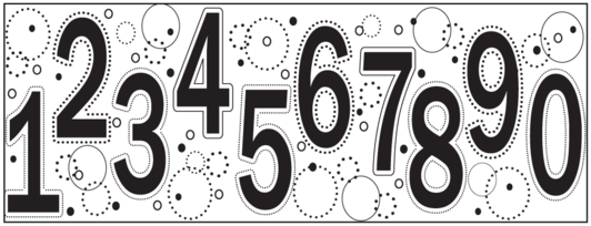 Fiskars Continuous Stamp Wheel Stamp - Numbers