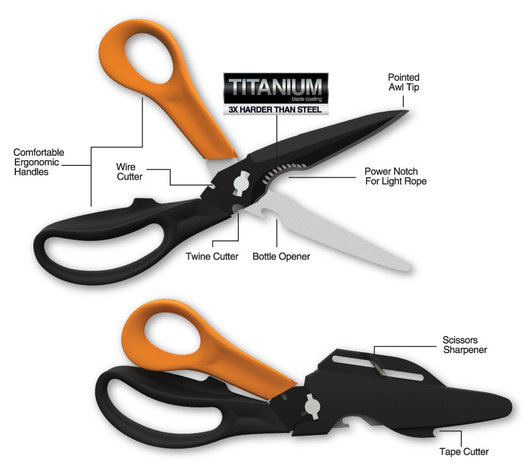 Fiskars Cuts+More Scissors (9")