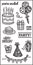 Fiskars Simple Stick Cling Rubber Stamps 4"X8" Sheet - It's a Party