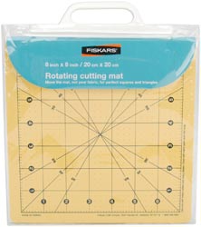 Fiskars Self Healing Rotating Cutting Mat - 8" x 8"