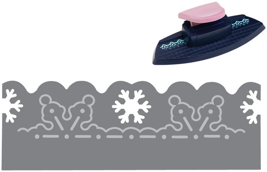 Fiskars Embossing Border Punch Winter Greeting