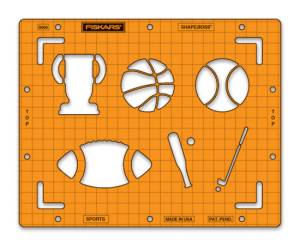 Fiskars Embossing Stencil Set Sports