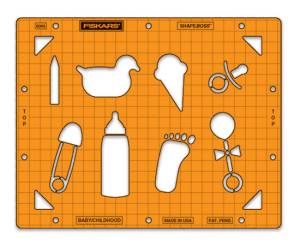 Fiskars Embossing Stencil Set Baby/Childhood