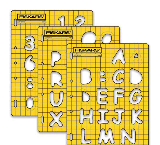 Fiskars ShapeTemplate Set #3 Letters