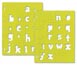 Fiskars ShapeTemplate Set #4 Letters Lowercase