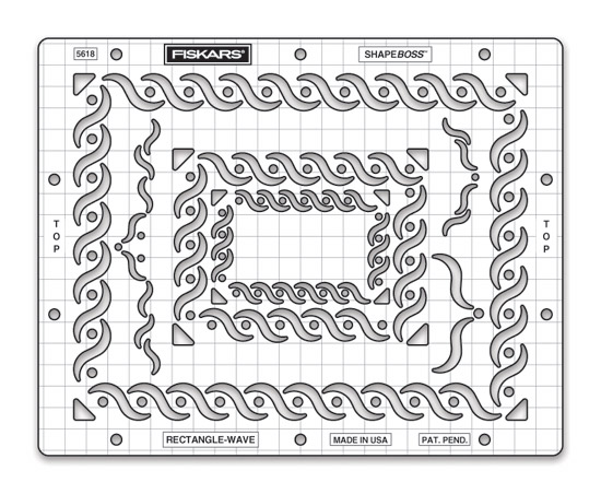 Fiskars ShapeBoss Stencil Set - Rectangle Wave