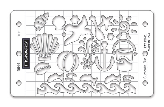 Fiskars Mini ShapeBoss Stencil Set Summer Fun