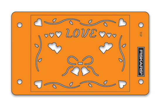 Fiskars CardBoss Stencil Set Love